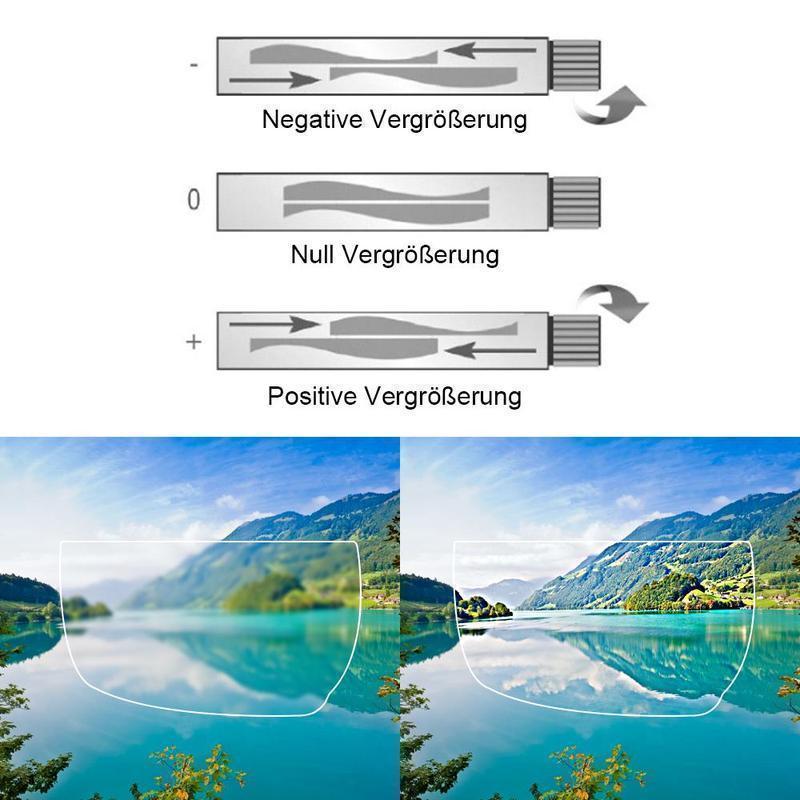 Karnz | Einstellbare Fokus-Brille | Variabler Dioptrien-Bereich (-6,0 bis +3,0) | Unisex | Dual-Lens-Technologie für Nah- & Fernsicht | Robuster Flex-Rahmen