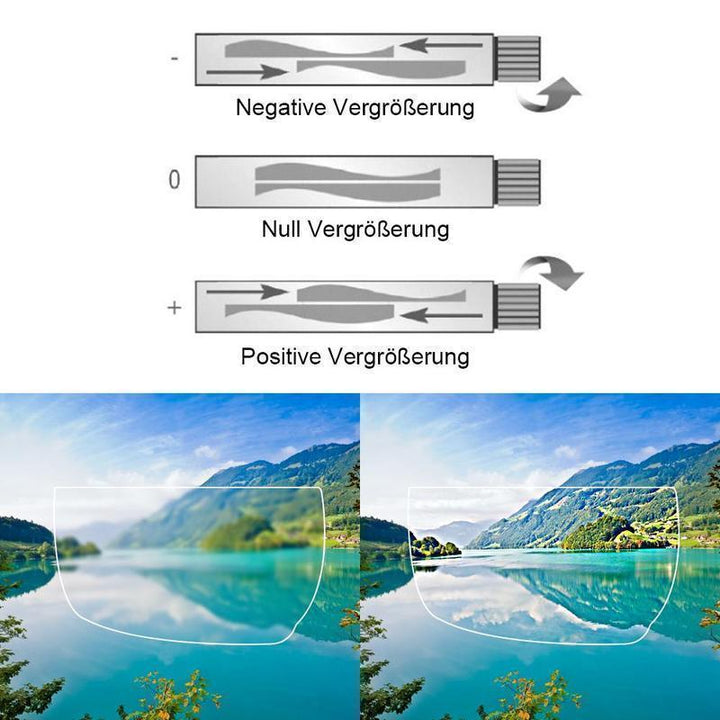 Karnz | Einstellbare Fokus-Brille | Variabler Dioptrien-Bereich (-6,0 bis +3,0) | Unisex | Dual-Lens-Technologie für Nah- & Fernsicht | Robuster Flex-Rahmen
