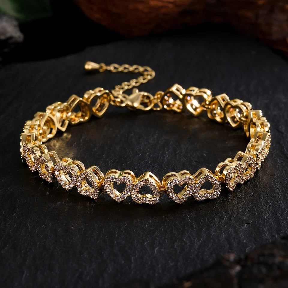 Karnz | Liebe Herzen Diamantarmband