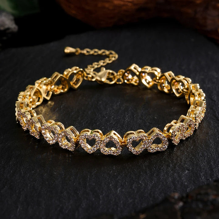 Karnz | Liebe Herzen Diamantarmband
