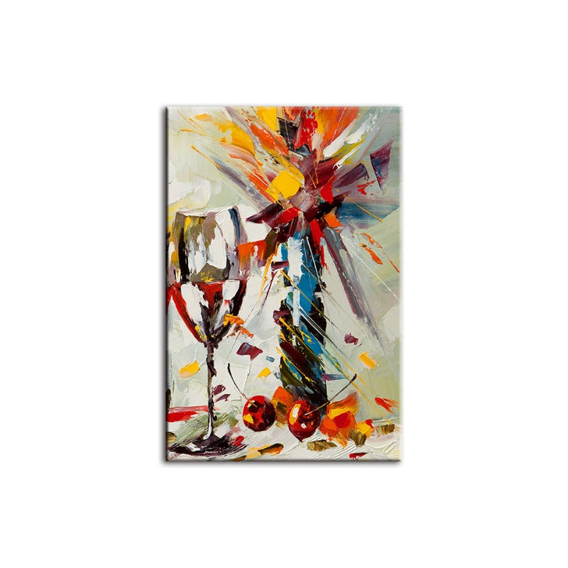 Abstrakte Sommer - Leinwand Wandkunst Gemälde