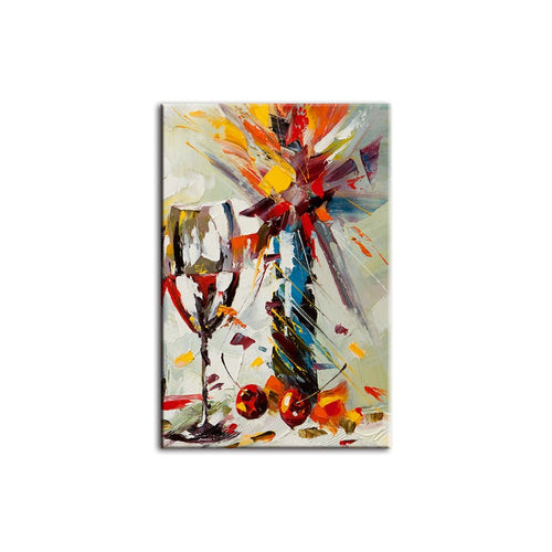 Abstrakte Sommer - Leinwand Wandkunst Gemälde