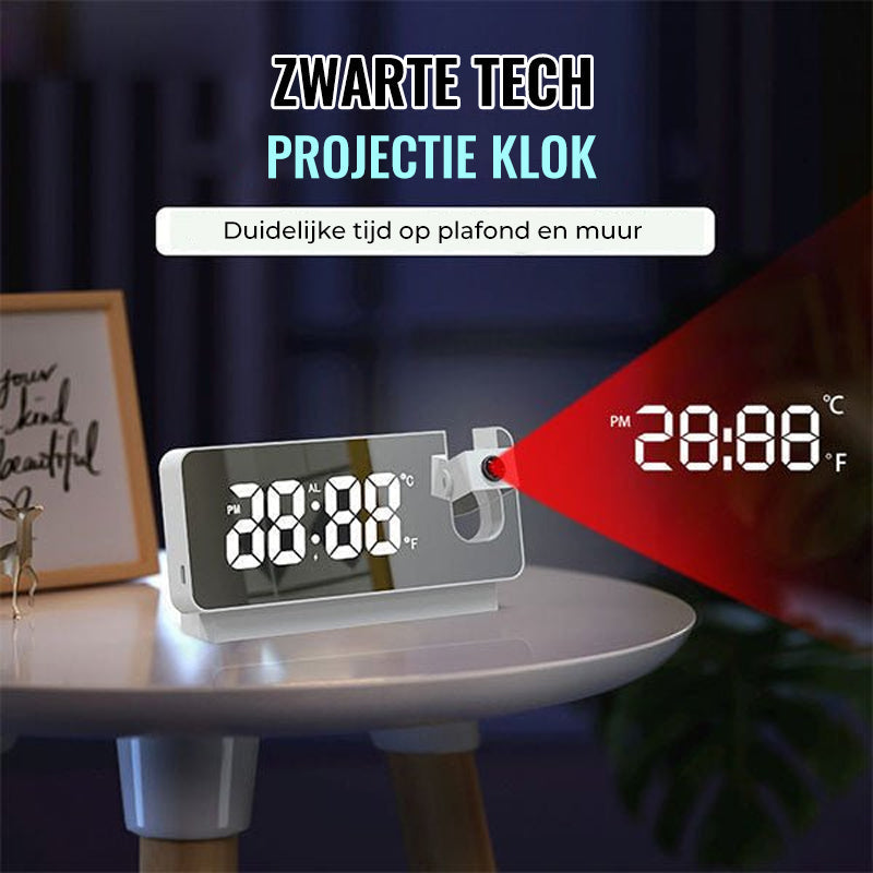 Moderner Projektionswecker | Multifunktionaler Wecker mit Projektion | Karnz