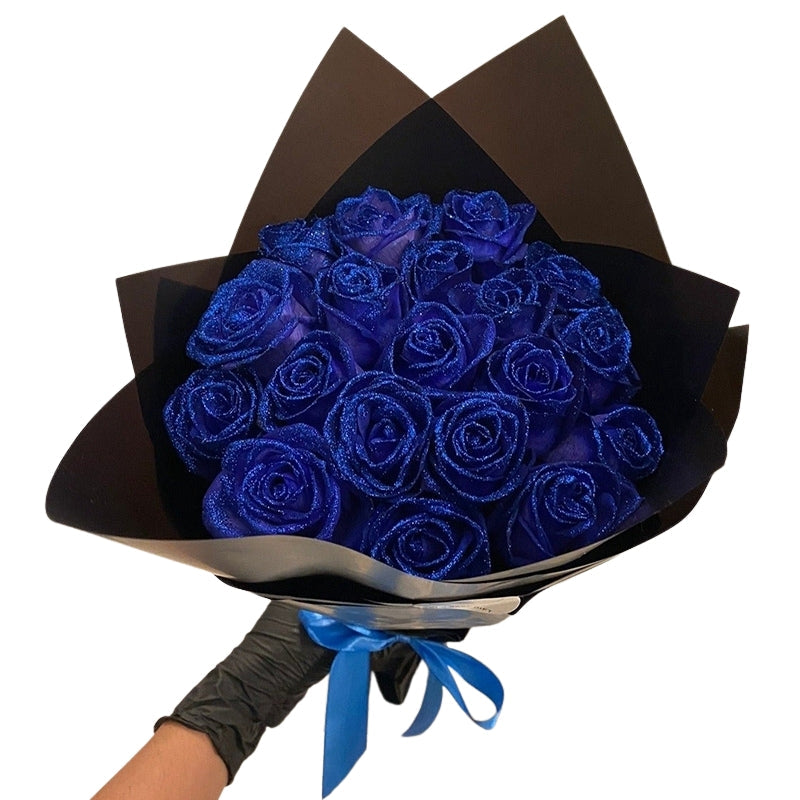 LumiPetal Glitter-Rosen – Dekorative Karnzumen für Party und Geschenk | Karnz