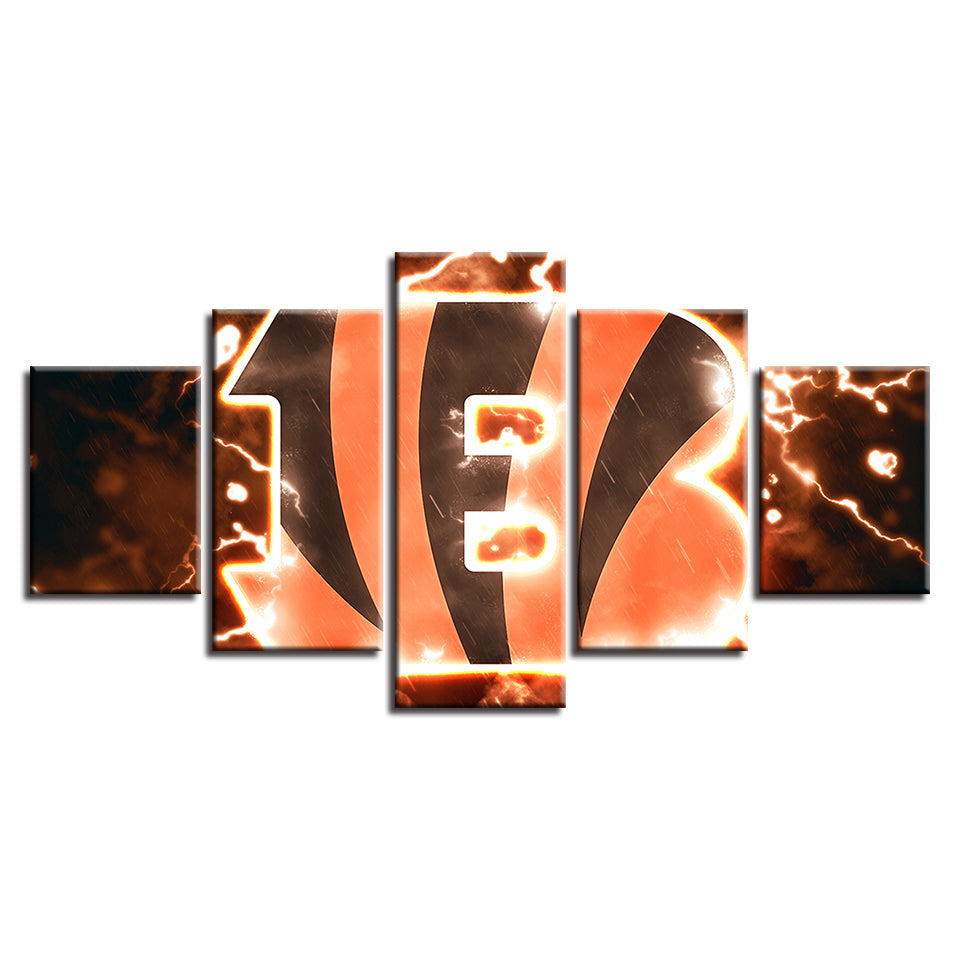 Cincinnati Bengals 5 Teile-Leinwand Wandkunst Gemälde