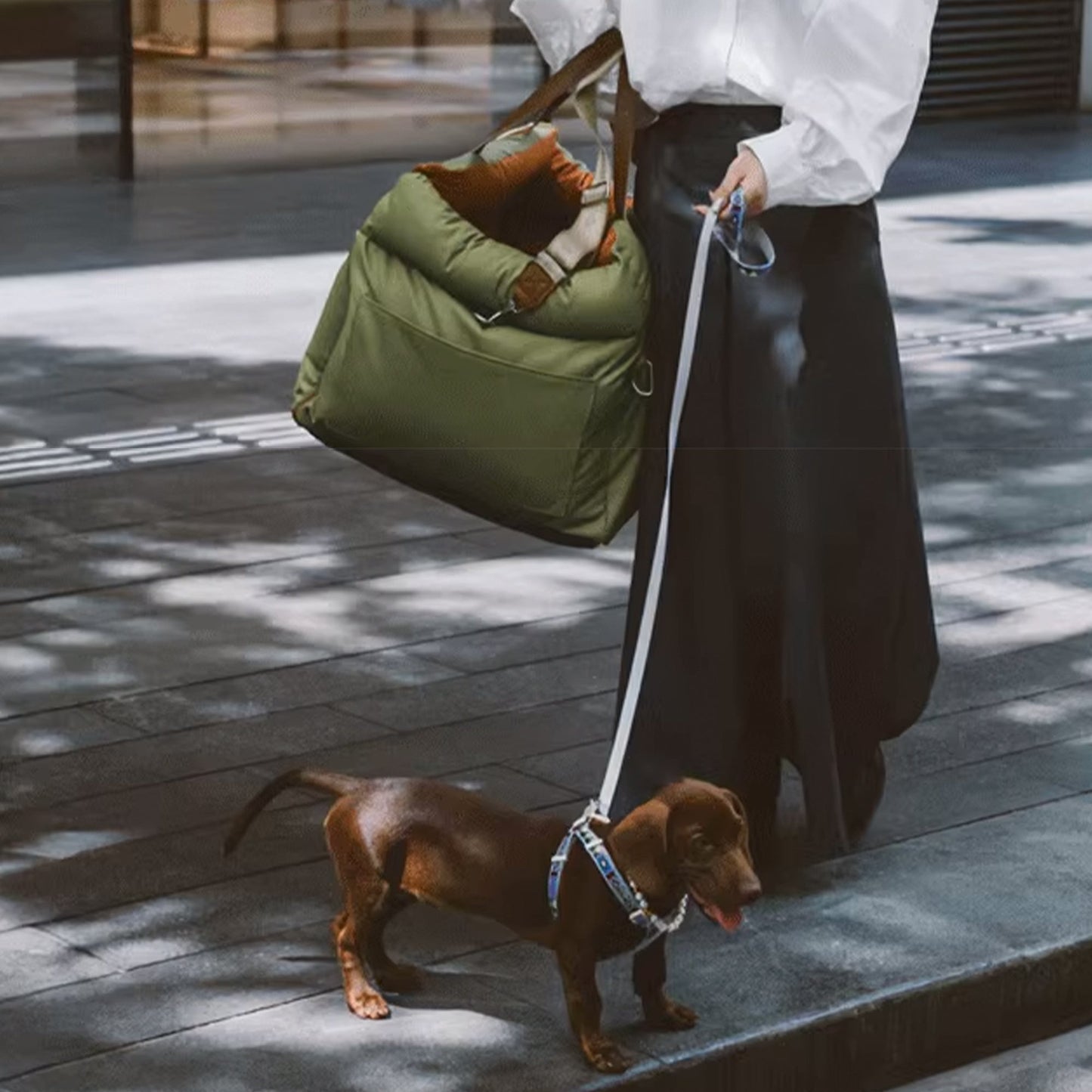 Faux-Leder Hunde Booster Bett – Stylisch, Sicher und Bequem | Karnz