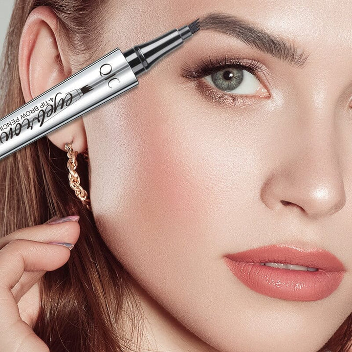 Karnz | Wasserdichter 3D-Microblading-Augenbrauenstift mit 4 Gabelspitzen