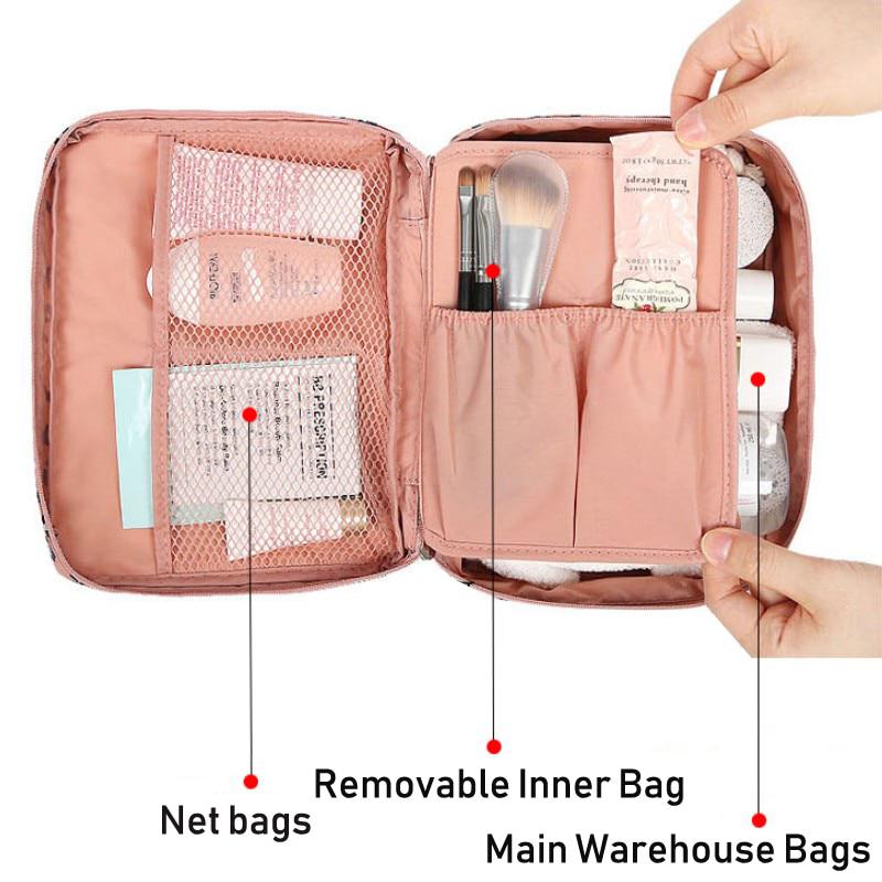 Multifunktionale Damen Make-up Kosmetik Reise Tasche Karnz