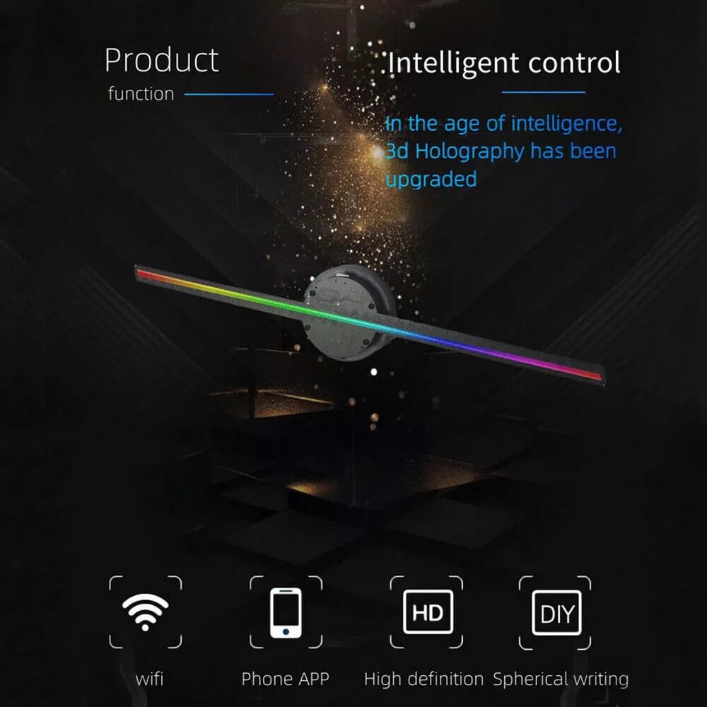 3D-Hologramm-LED-Lüfterprojektor