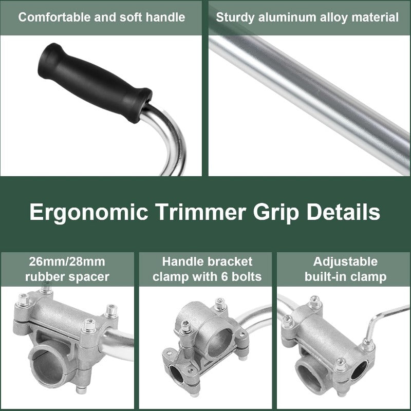 Ergonomischer rückenschonender Trimmergriff Karnz