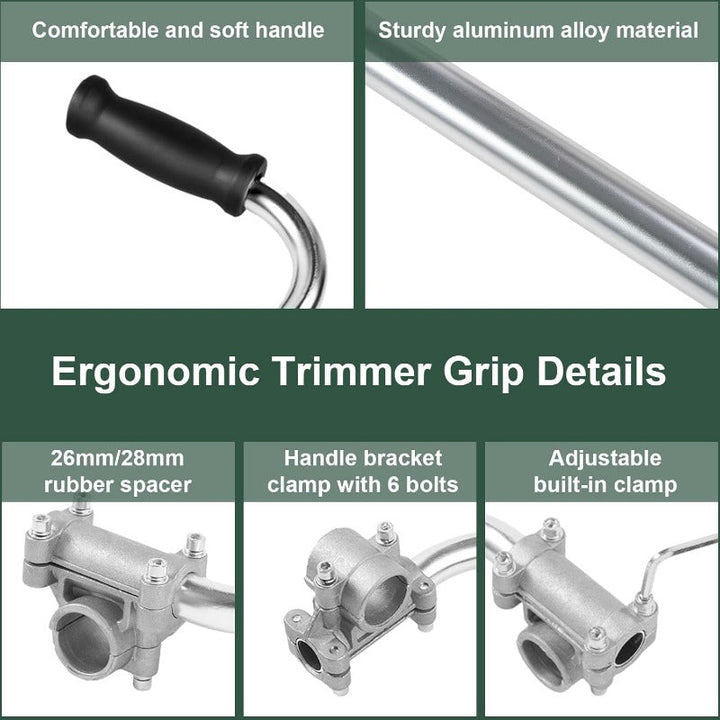 Ergonomischer rückenschonender Trimmergriff Karnz