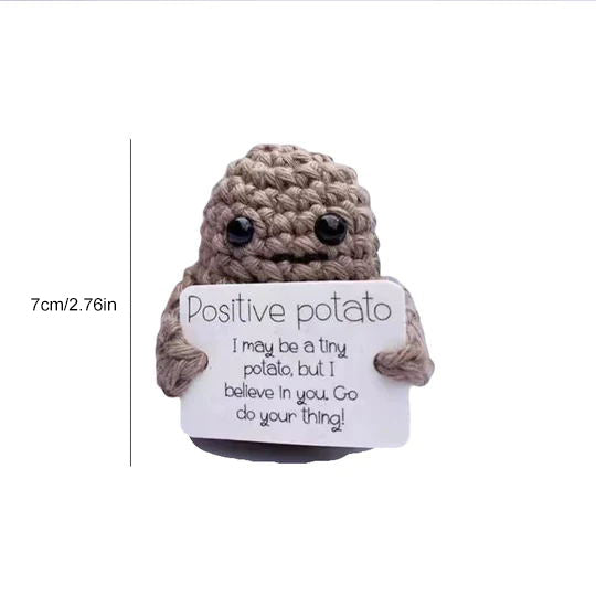Lustiges Geschenk Gestrickte Positive Kartoffelschale