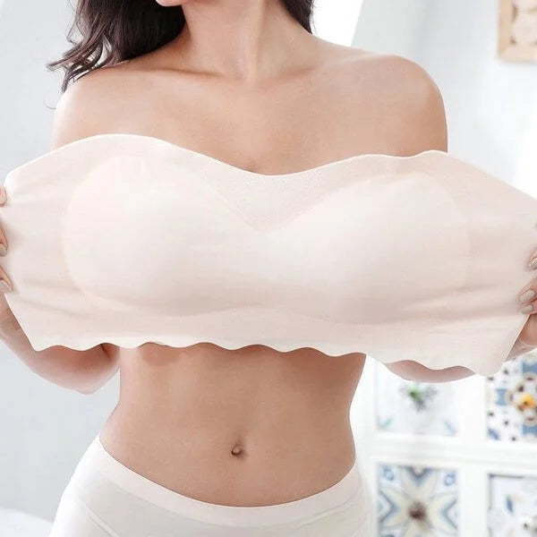 Karnz | Frauen Sexy trägerloser BH unsichtbare Push-Up-BHs