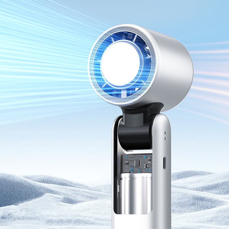 Faltender Mini Handheld Hochgeschwindigkeits-USB-wiederaufladbarer Turbo Ventilator | Karnz