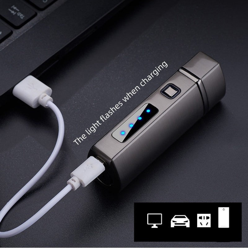 Triple Flame Winddicht USB Lade Jet Feuerzeug | Karnz