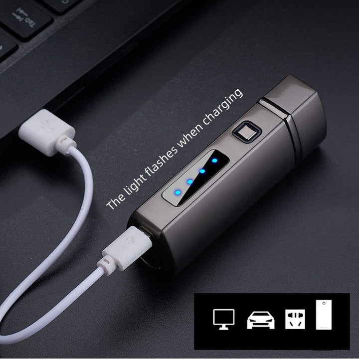 Triple Flame Winddicht USB Lade Jet Feuerzeug | Karnz