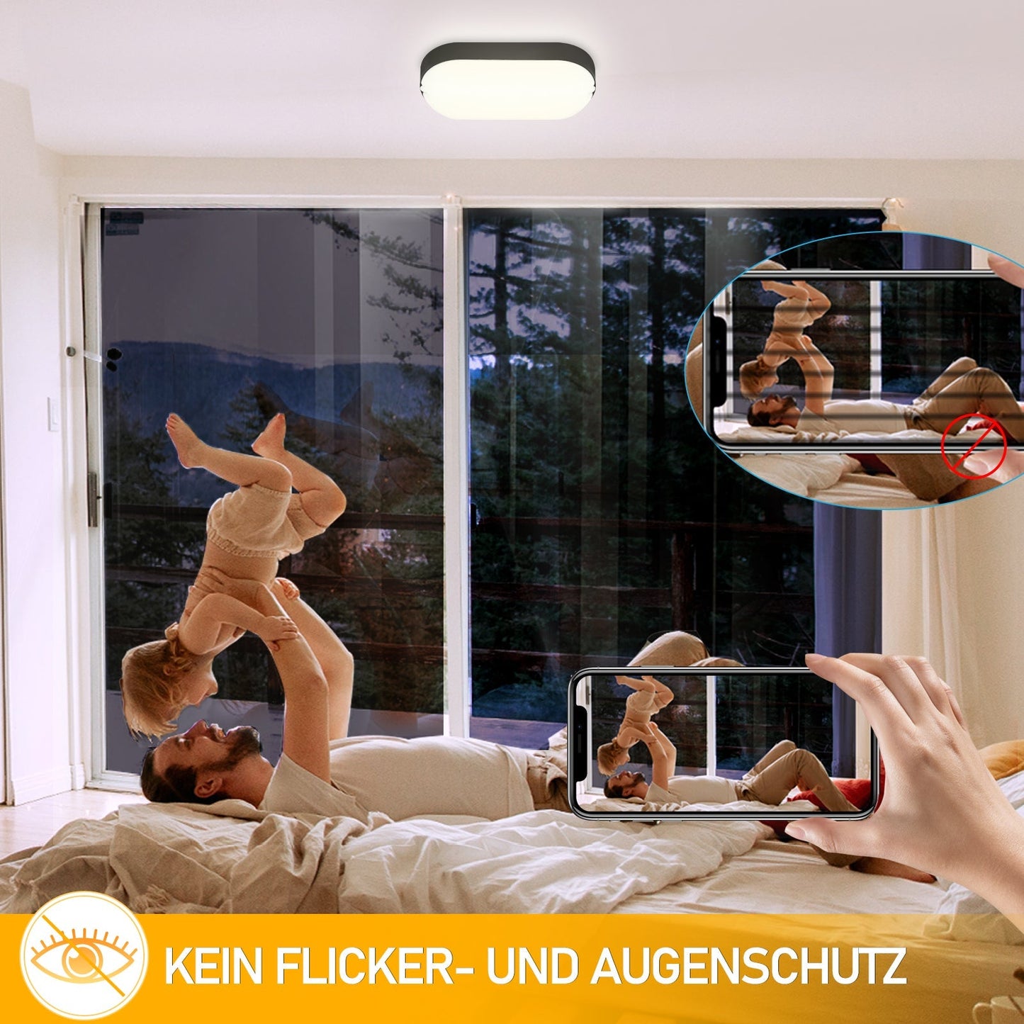 15W LED Feuchtraumleuchte IP54 2 Stück | Karnz