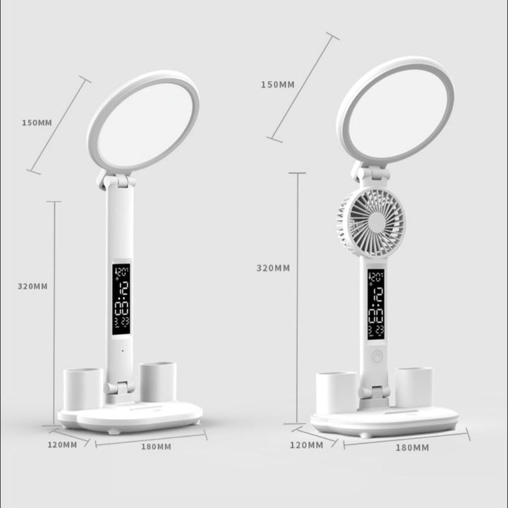 LED-Tischlampe mit Uhr und USB. | Karnz