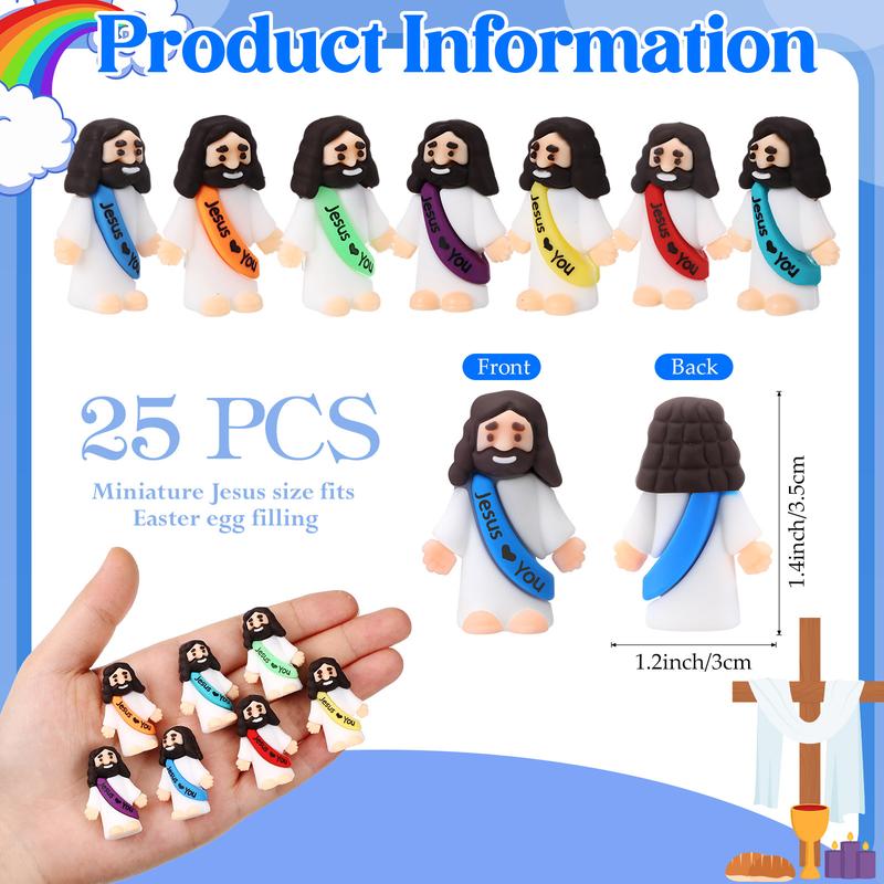 Mini-Jesusfiguren mit dem Slogan „Jesus liebt dich“