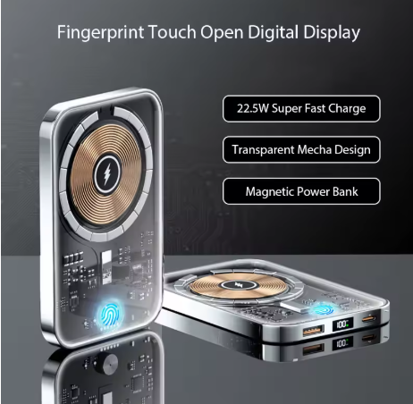 Karnz | Transparente Magnetische Mini Wireless Power Bank