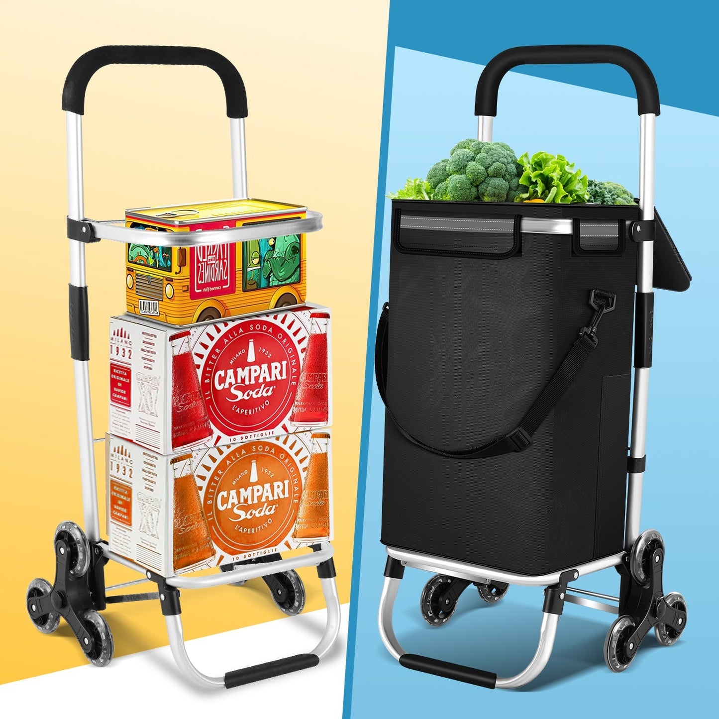 Einkaufstrolley Einkaufsroller Klappbar 40L | Karnz