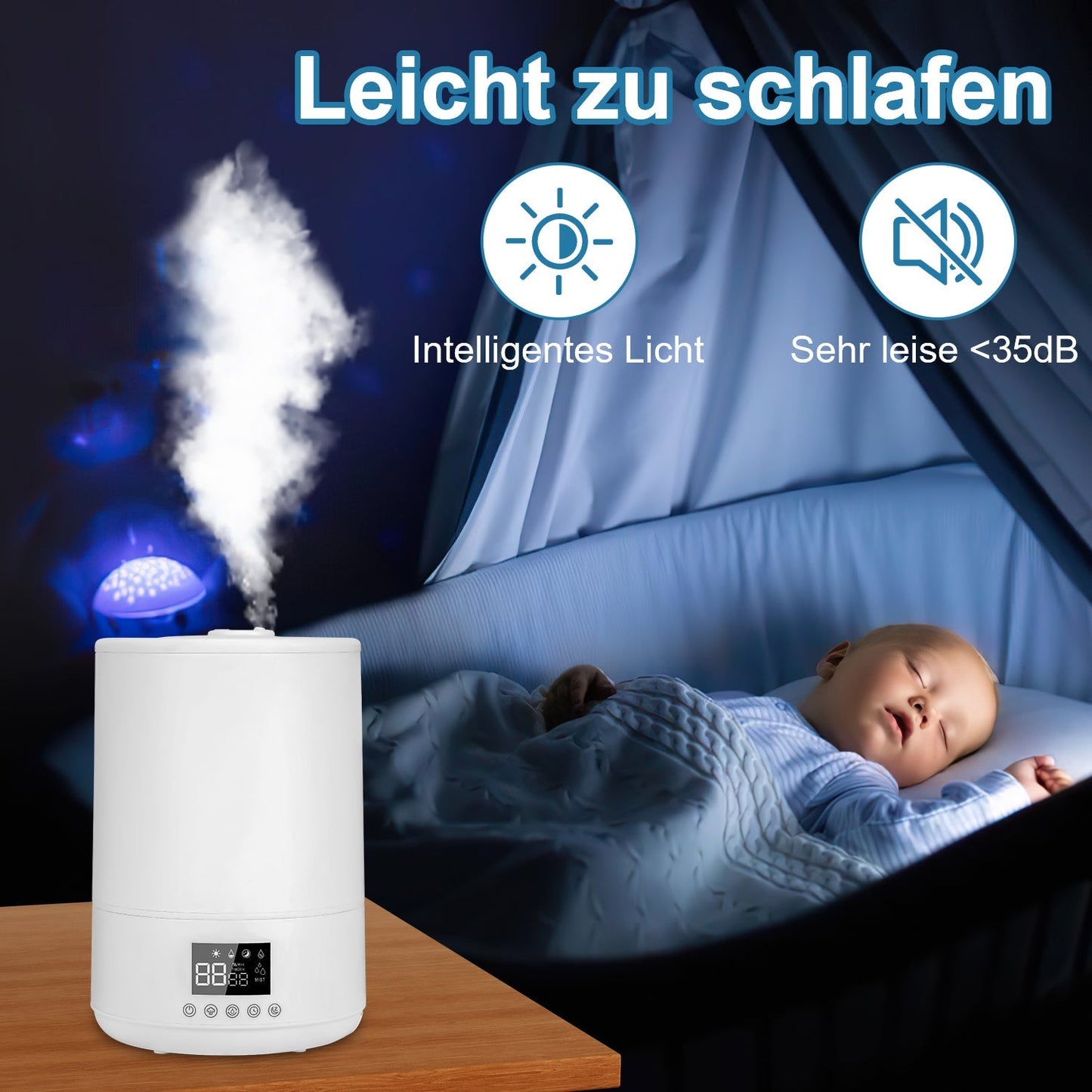 4L Top Fill Luftbefeuchter mit Fernbedienung | Karnz