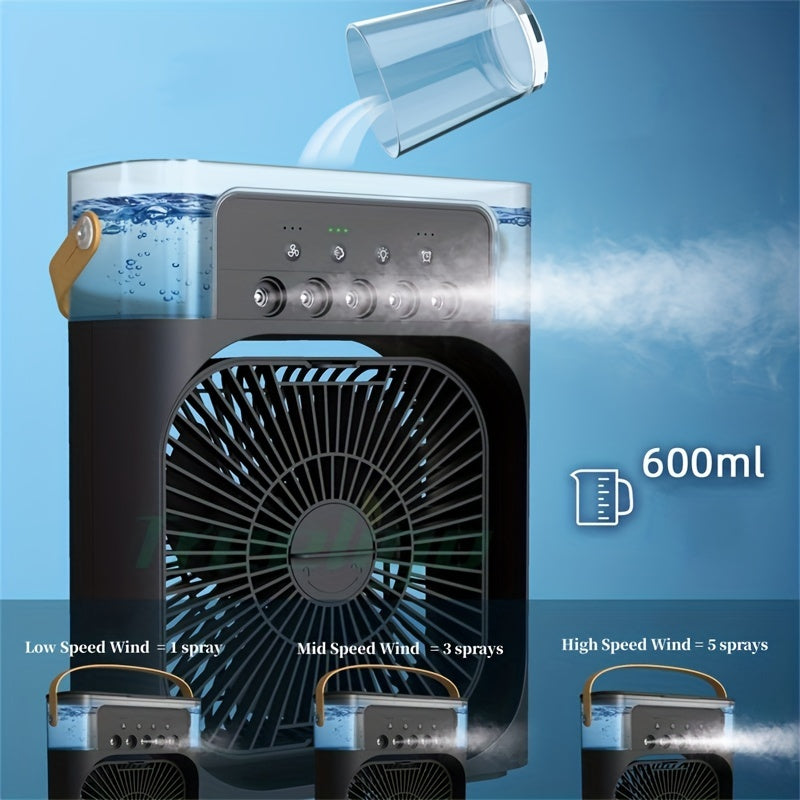 5A 2V Tragbare 600ml Spray Kühler Ventilator Schreibtisch USB Wiederaufladbarer Parfüm Luftbefeuchter Klimaanlage A/C Kühler Ventilator 3 Windgeschwindigkeiten | Karnz
