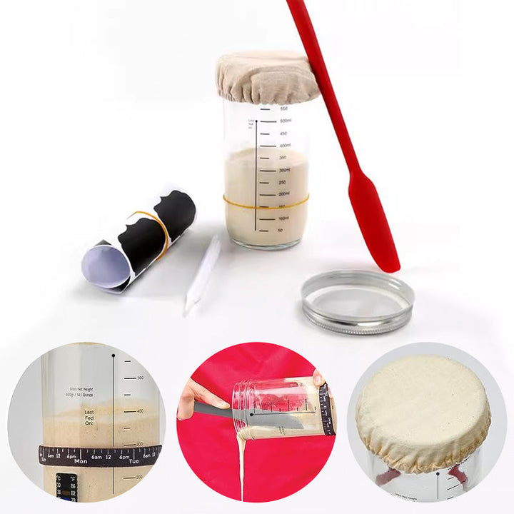 CraftRise Sauerteig Starter-Kit — Endlich sorgenfrei mühelos perfekten Sauerteig meistern und handgemachte Brote zaubern! | Karnz