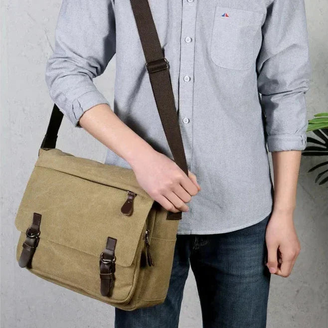 AtlasHaul Canvas-Schultertasche — Nie wieder Chaos, immer stilvoll unterwegs | Karnz