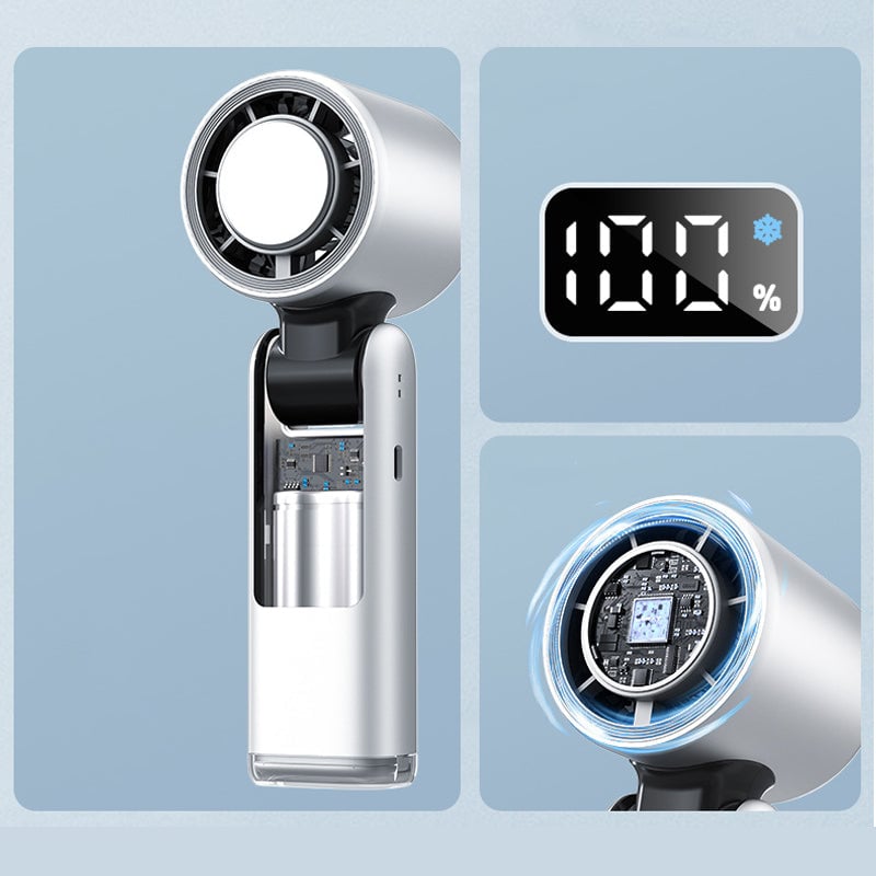 Faltender Mini Handheld Hochgeschwindigkeits-USB-wiederaufladbarer Turbo Ventilator | Karnz