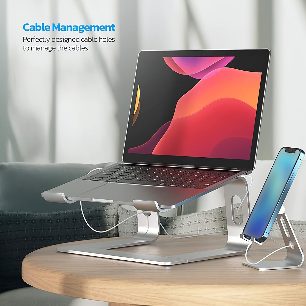 Aluminium Laptop-Halterung – Ergonomisch und Belüftet | Karnz