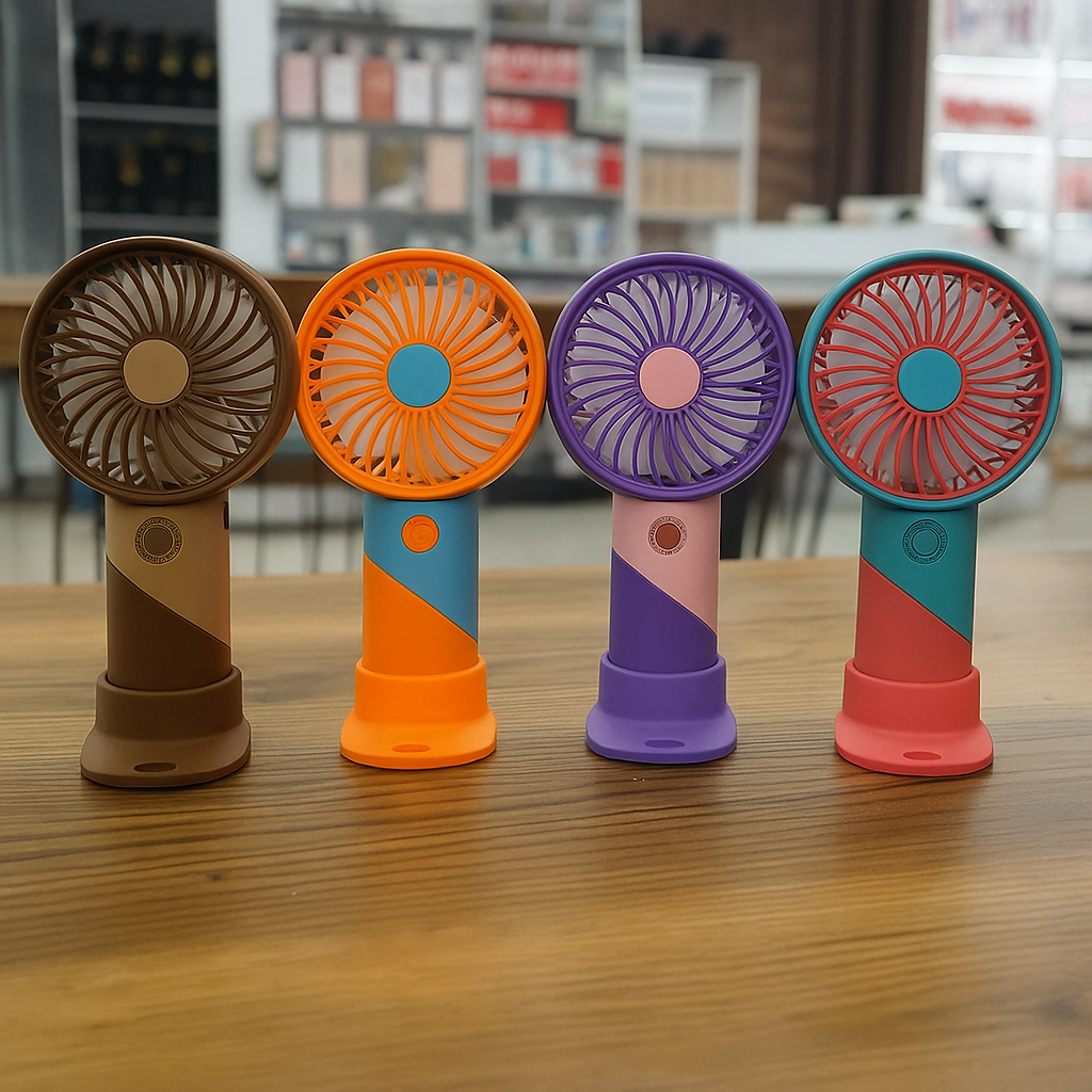 ColorTwist™ Mini Ventilator – 3-Geschwindigkeit Wiederaufladbarer Tragbarer Ventilator | Karnz