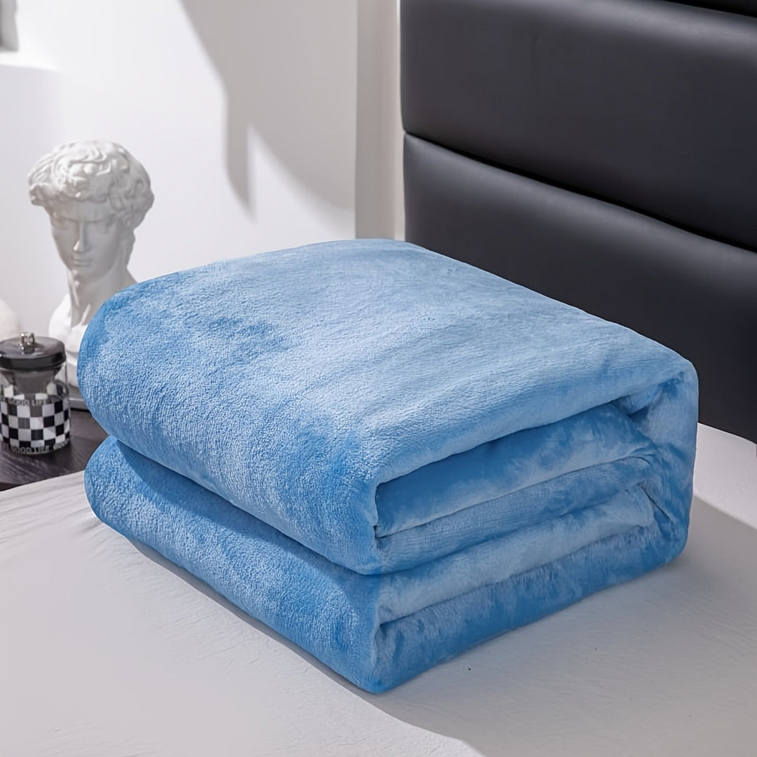 Ganzjahresweiches graues Flanell-Blanket für ultimativen Komfort