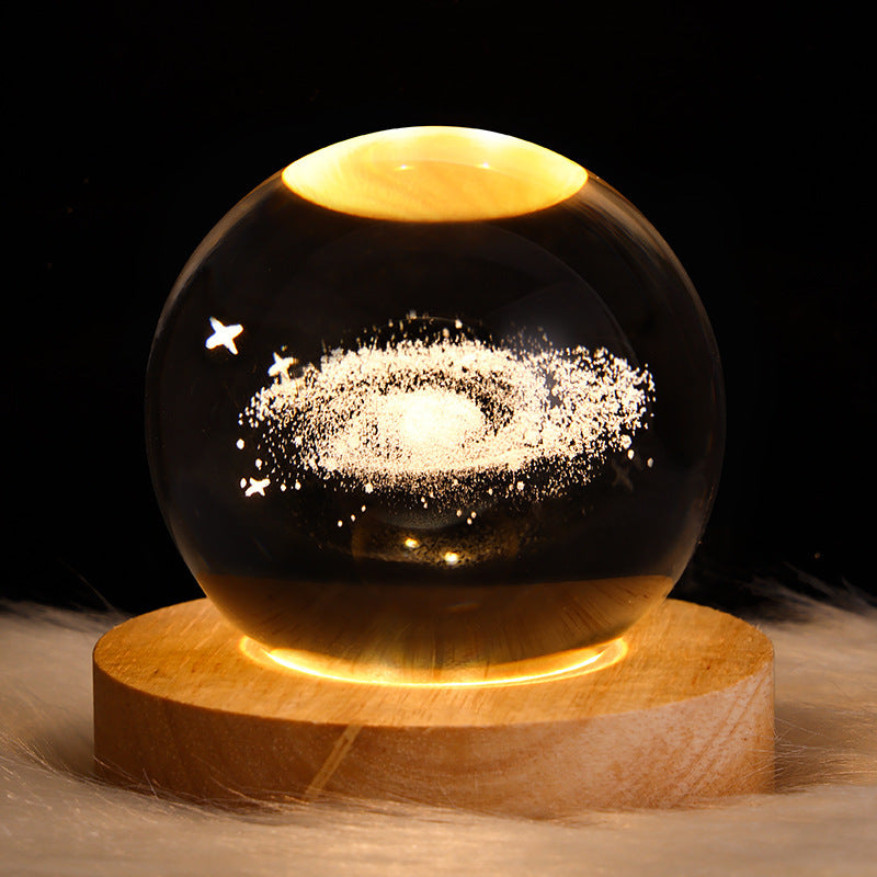 3D Galaxy Kristallkugel LED Nachtlicht | Karnz