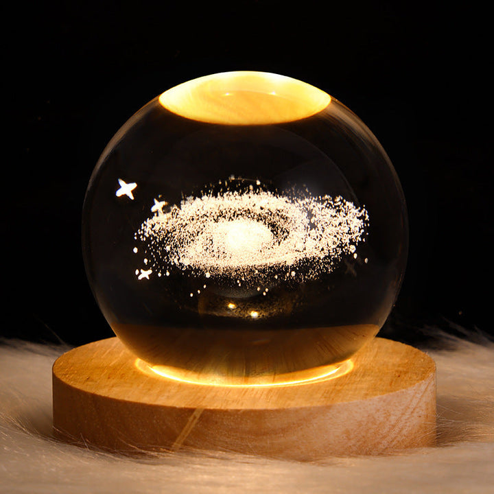 3D Galaxy Kristallkugel LED Nachtlicht | Karnz