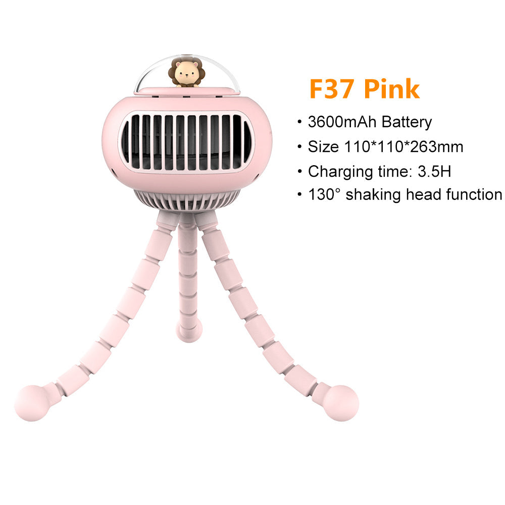 Lieber Cartoon tragbarer sicherer Kinderwagenventilator | Karnz