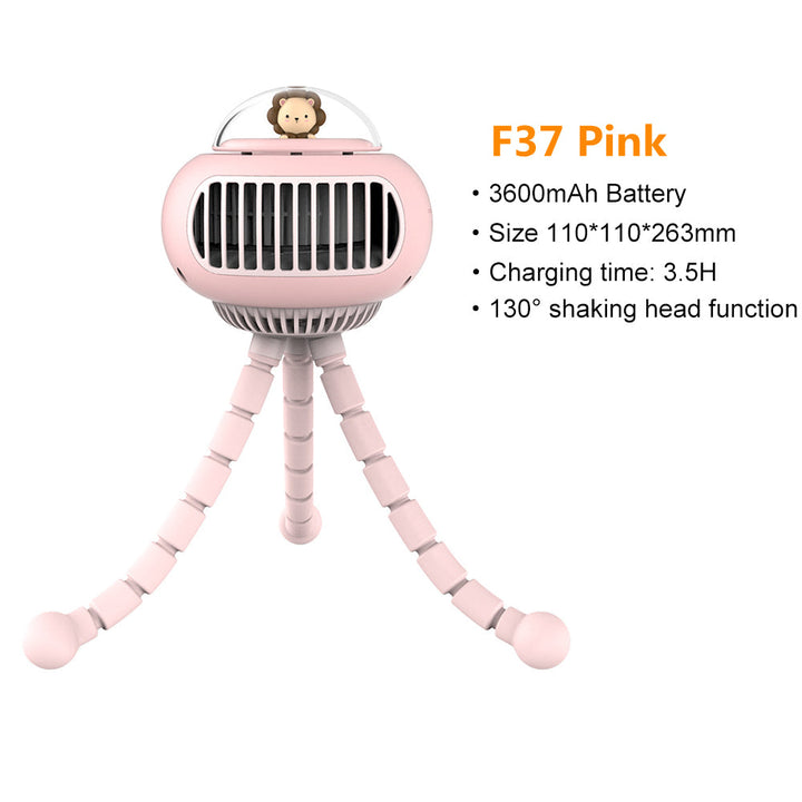 Lieber Cartoon tragbarer sicherer Kinderwagenventilator | Karnz