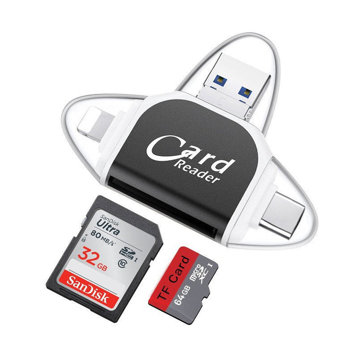 4-in-1 universeller Multiport SD TF Kartenleser | Karnz