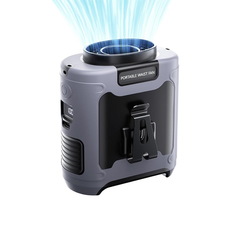 Tragbarer Gürtelventilator mit USB-Ladung | Karnz