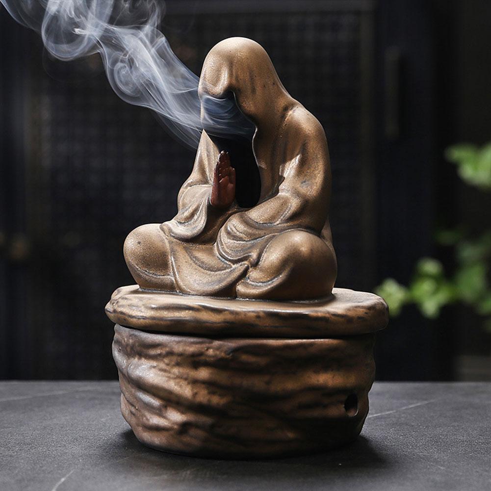 Meditative Mönch Räuchergefäß