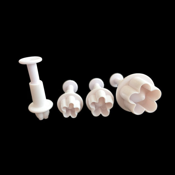 4pcs Pflaumenblüte Fondant Ausstecher | Karnz