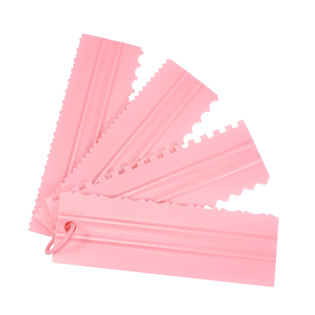 4PCS/Set Neue Comb Kuchenkratzmuster Sahnekralle DIY Backwerkzeuge | Karnz