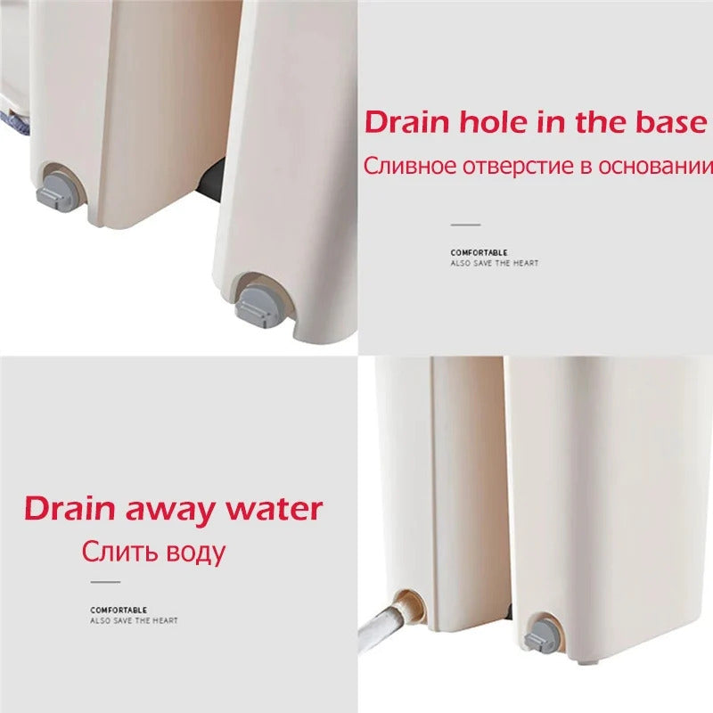 Spin Mop Eimer mit wiederverwendbaren Mop-Pads Karnz