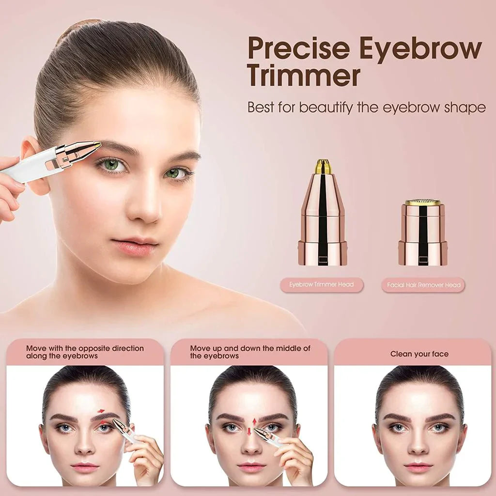 2 in 1 Gesichts-Haartrimmer mit Licht Karnz