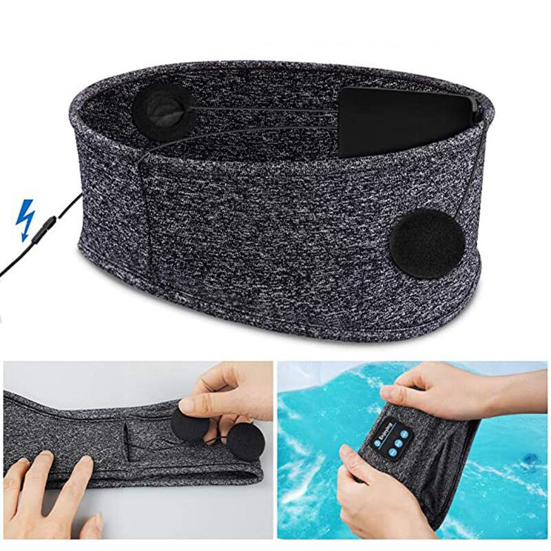 RestRhythm Bluetooth Schlafmaske – Bequeme Musikmaske für Entspannung und Schlaf | Karnz