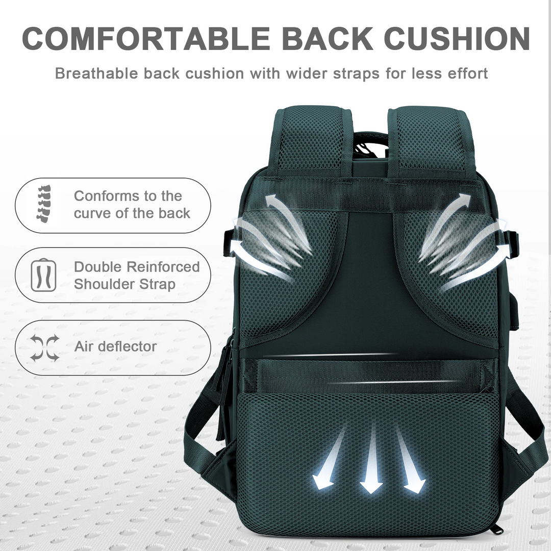 Karnz | Robuster Rucksack für Reisen mit USB-Ladeanschluss