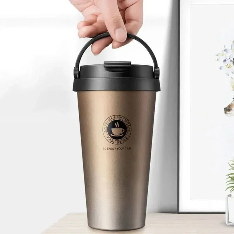 Isolierter Edelstahl-Reisebecher | 500 ml, auslaufsicher und doppelwandig