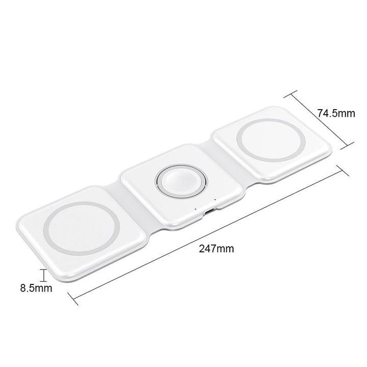 Neues faltbares 3-in-1-Wireless-Ladegerät