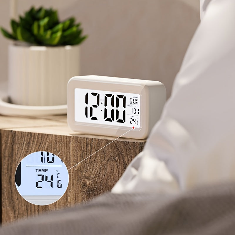 Sandsberg | Schlanker Digitaler Wecker | LCD-Anzeige mit Schlummerfunktion | Mehrere Farben