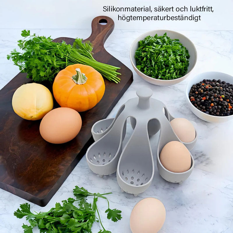 EasyPoach Silikon-Ei-Meister — Perfekt gekochte Eier stressfrei genießen, die jeder liebt | Karnz